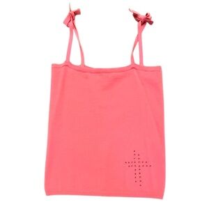 NWOT All Saints Y2K Vintage Pink Wool Sweater Tank Top w/Rhinestones Medium $298